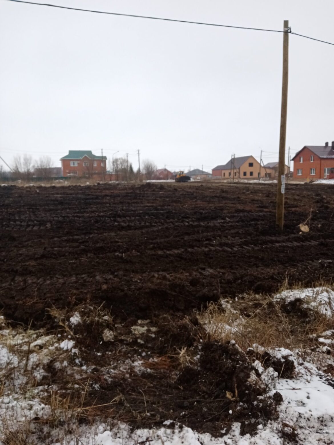 Начальный этап благоустройства территории для размещения парка в селе Павловка